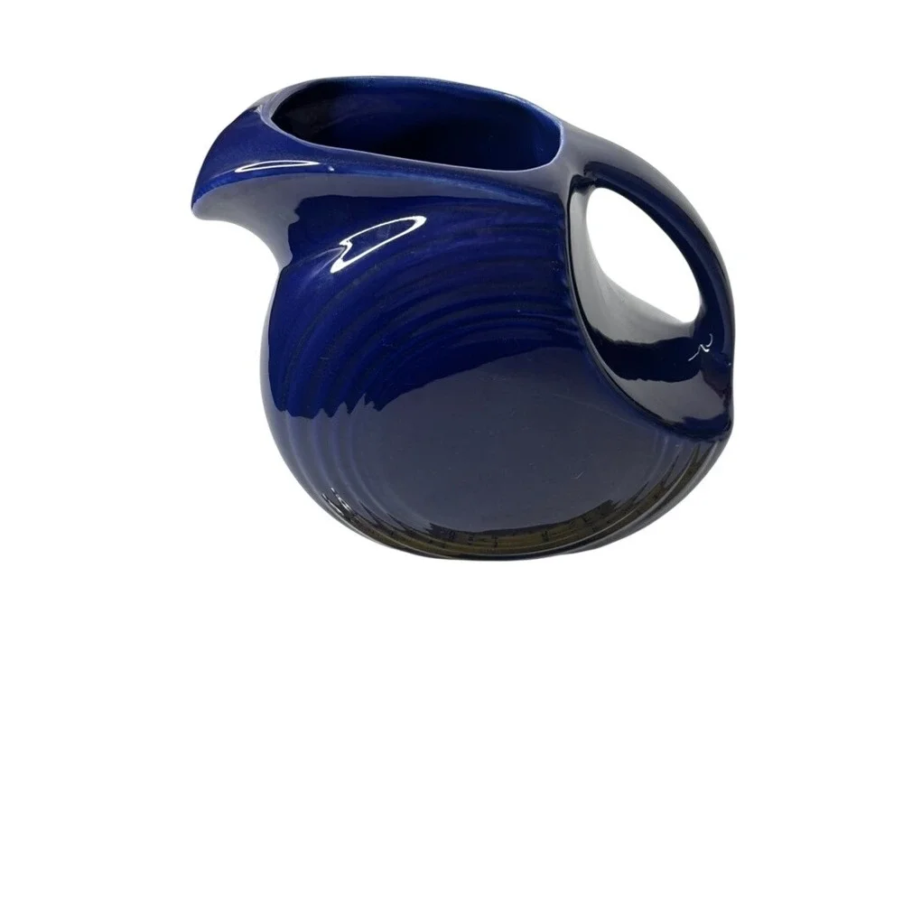 Fiesta Disk Pitcher Large‎ Cobalt Blue Excellent Art Deco Concentric Rings